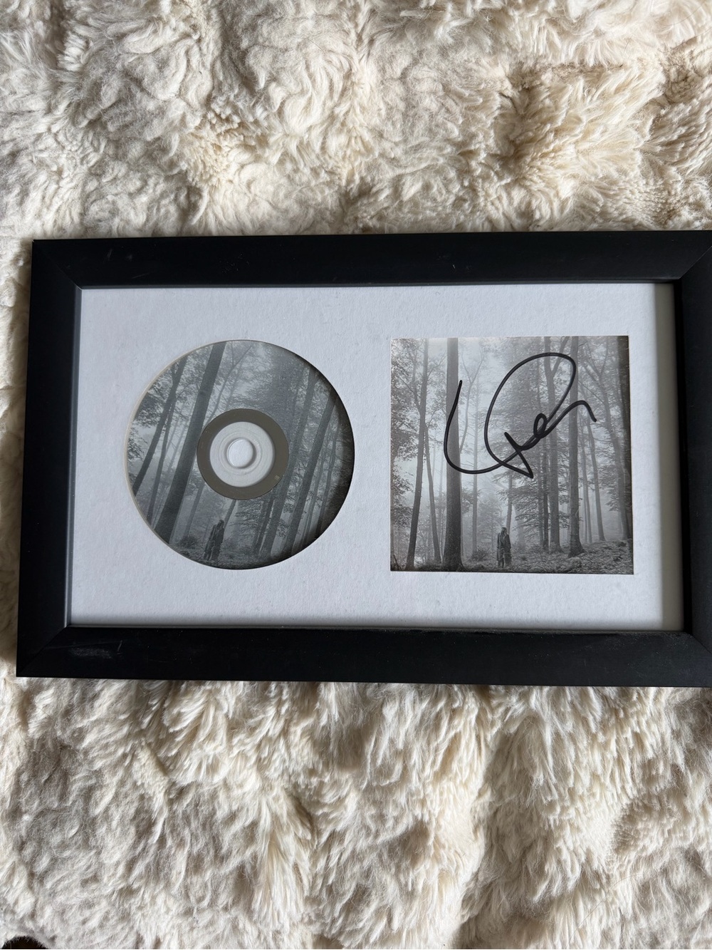Taylor Swift Folklore Framed Signed CD Display Frame